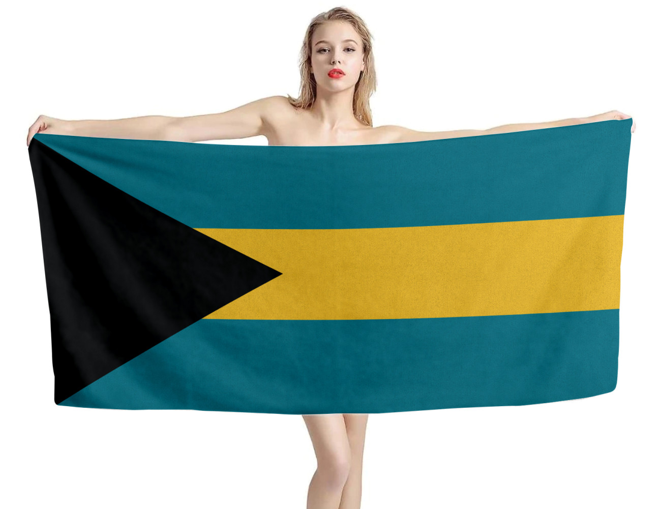 Bahamas Flag Beach Towel