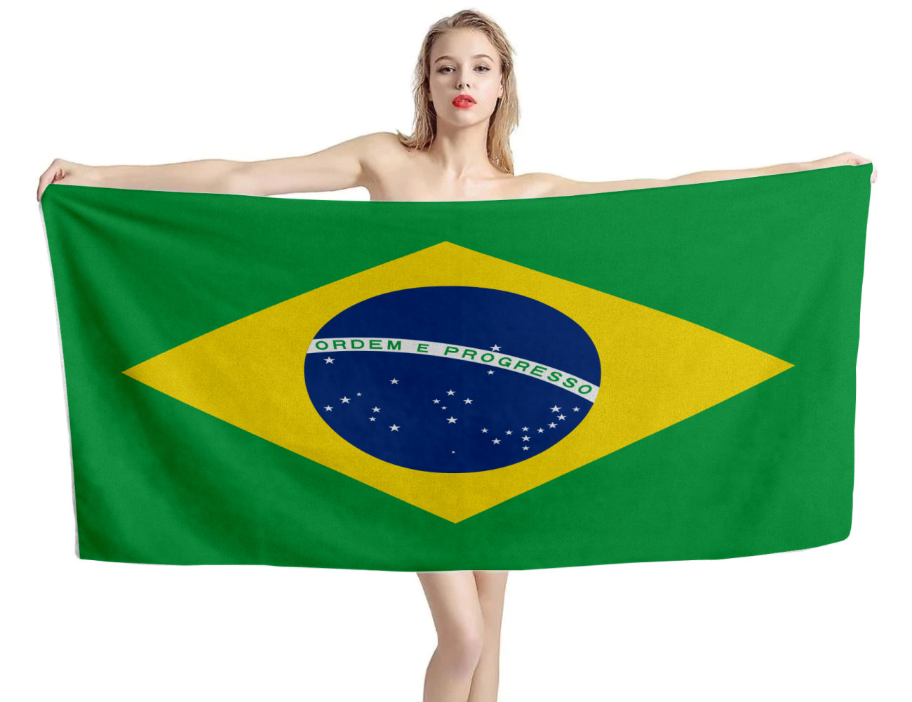 Brazil Flag Beach Towel, BR-99