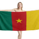 Cameroon Flag Beach Towel, CMR--1