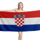 Croatia Flag Beach Towel