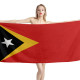 East Timor Flag Beach Towel