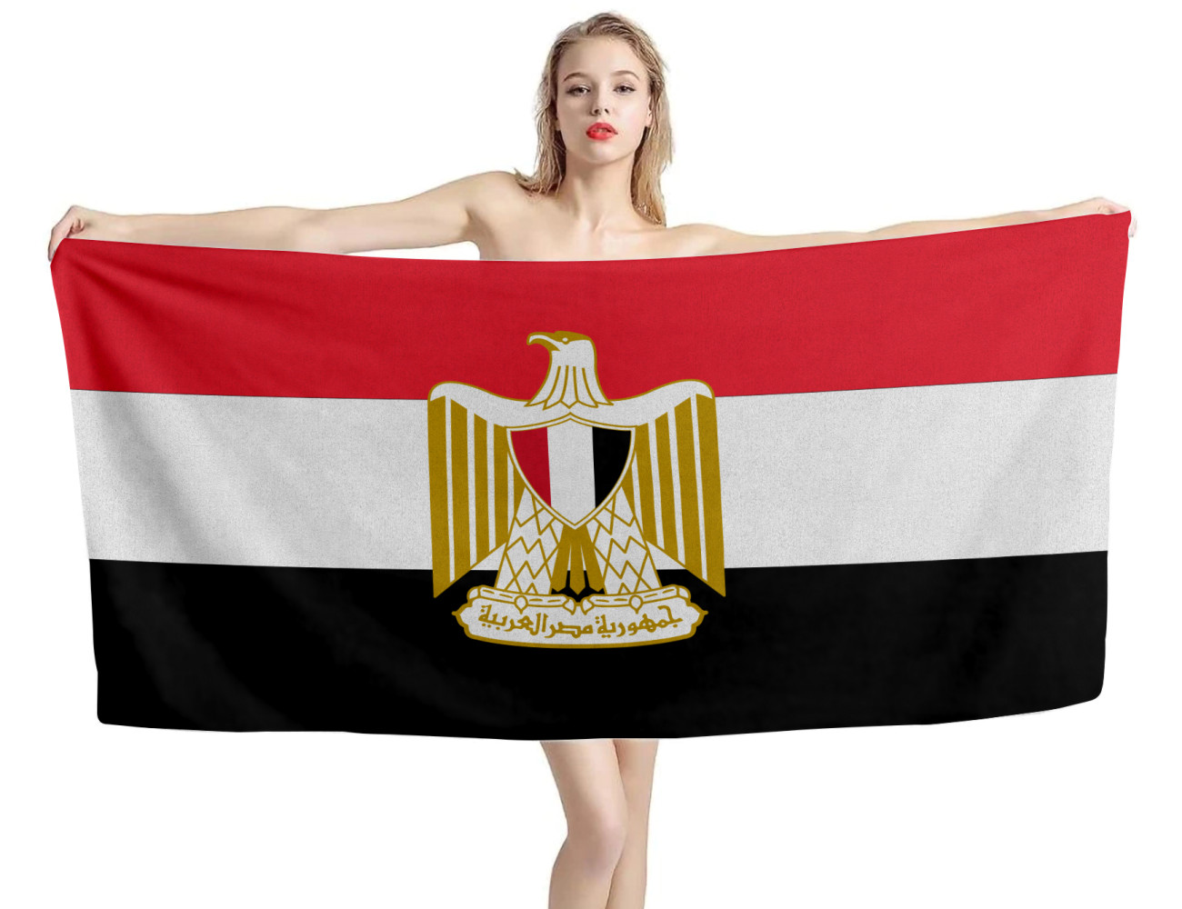 Egypt Flag Beach Towel