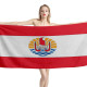 French Polynesia Flag Beach Towel French Polynesia Flag Beach Towel