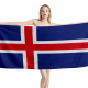 Iceland Flag Beach Towel