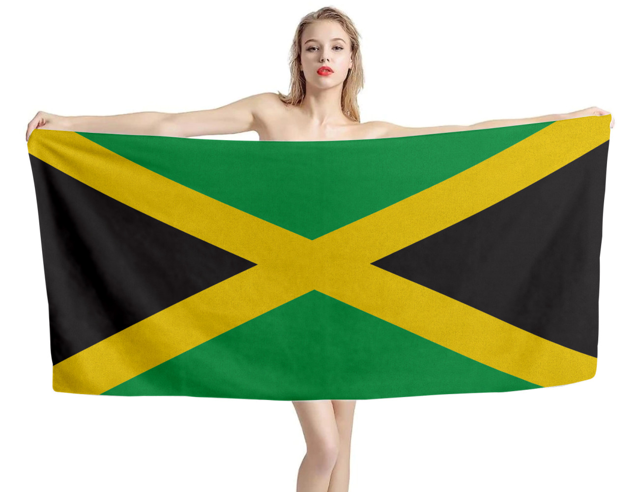 Jamaica Flag Beach Towel