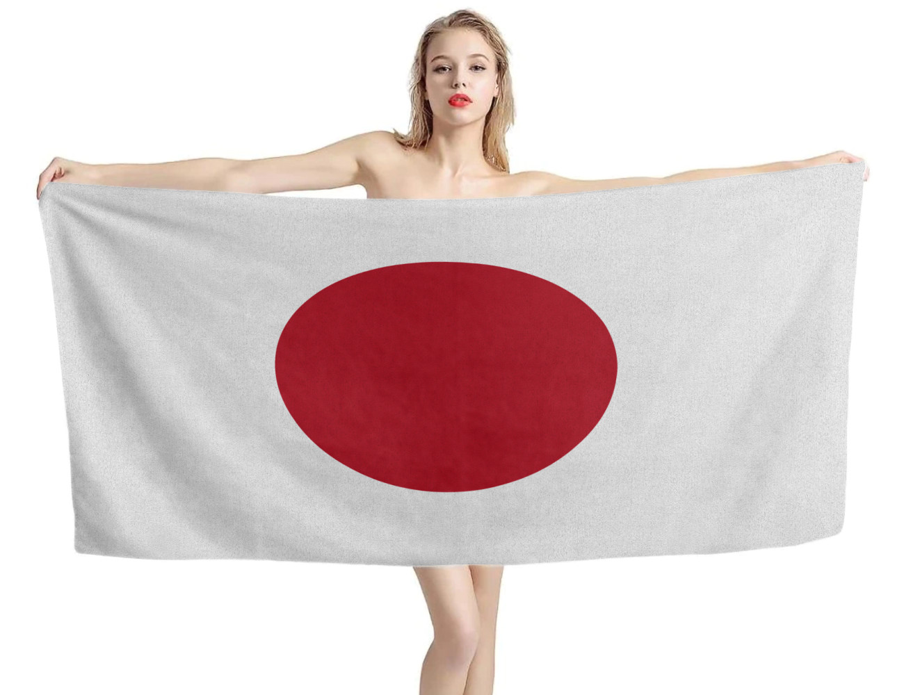 Japan Flag Beach Towel