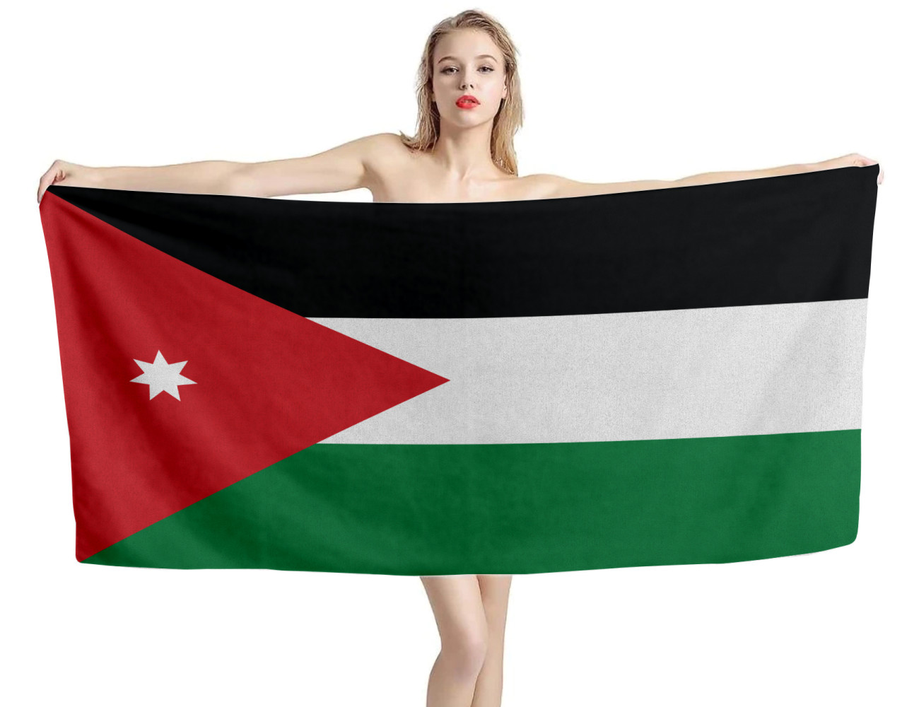 Jordan Flag Beach Towel