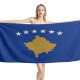 Kosovo Flag Beach Towel