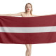 Latvia Flag Beach Towel