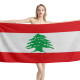 Lebanon Flag Beach Towel