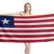 Liberia Flag Beach Towel