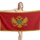 Montenegro Flag Beach Towel