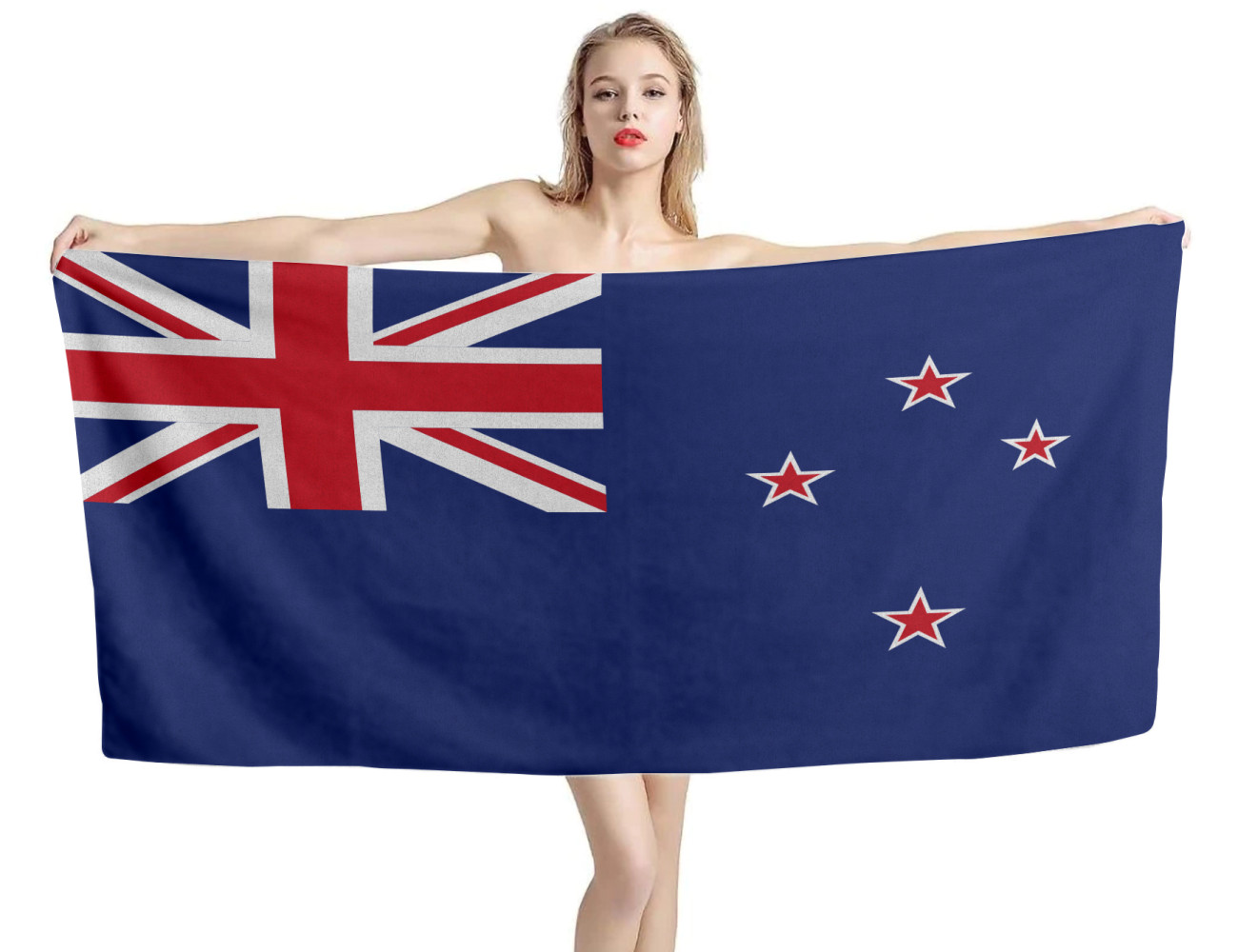 New Zealand Flag Beach Towel