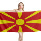 North Macedonia Flag Beach Towel