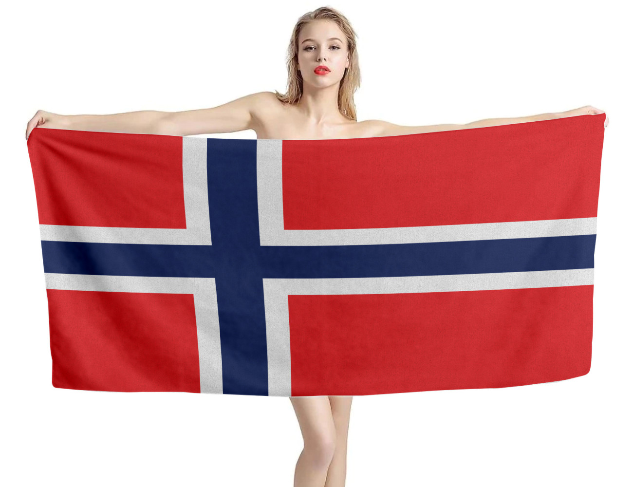 Norway Flag Beach Towel