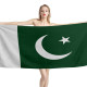 Pakistan Flag Beach Towel