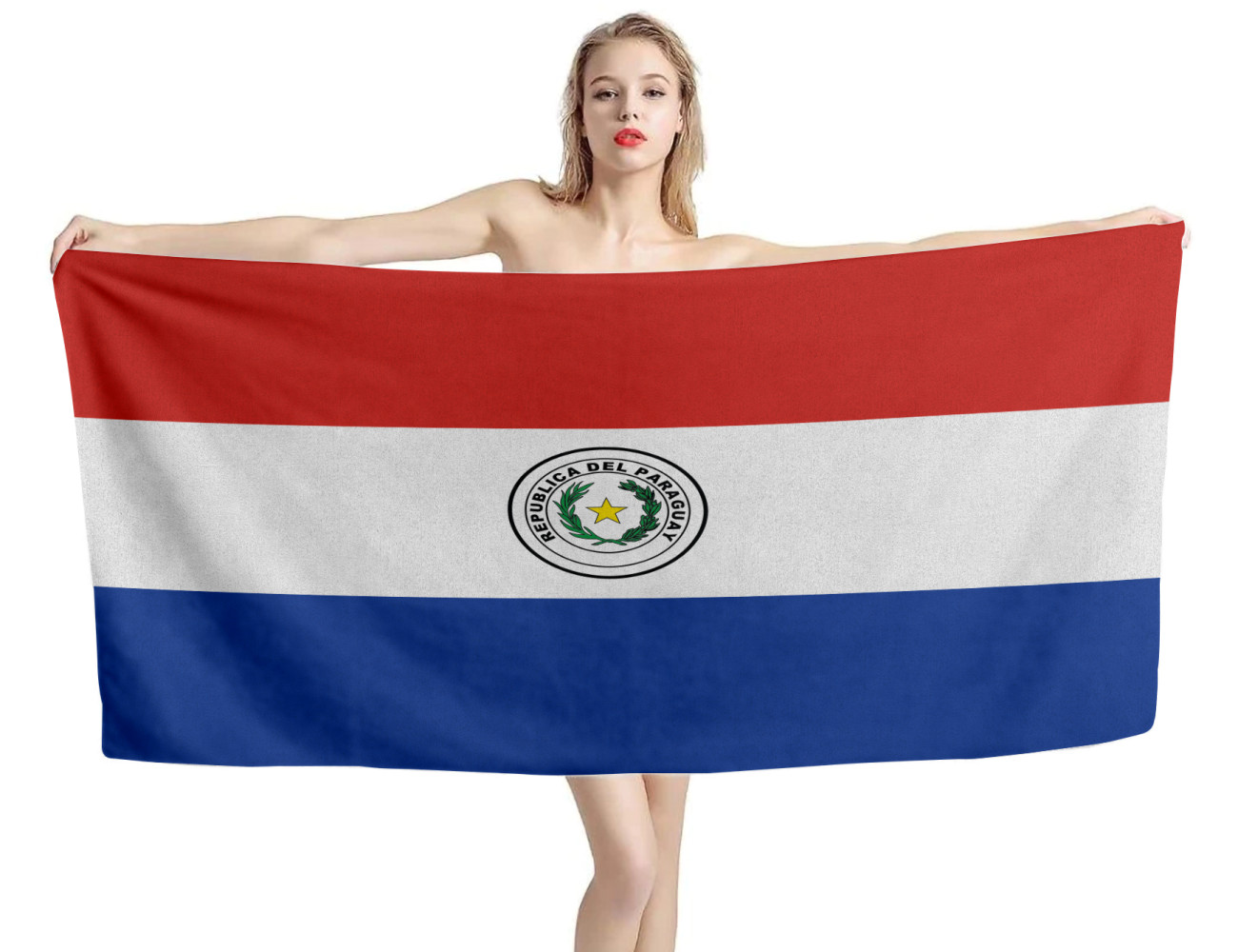 Paraguay Flag Beach Towel