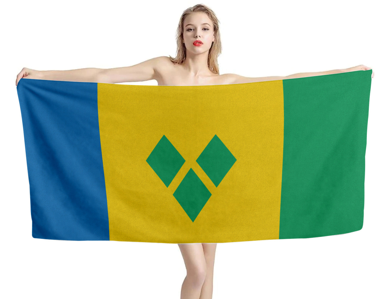 Saint Vincent Flag Beach Towel