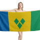 Saint Vincent Flag Beach Towel