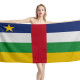 Central African Republic Flag Beach Towel, CAF--1