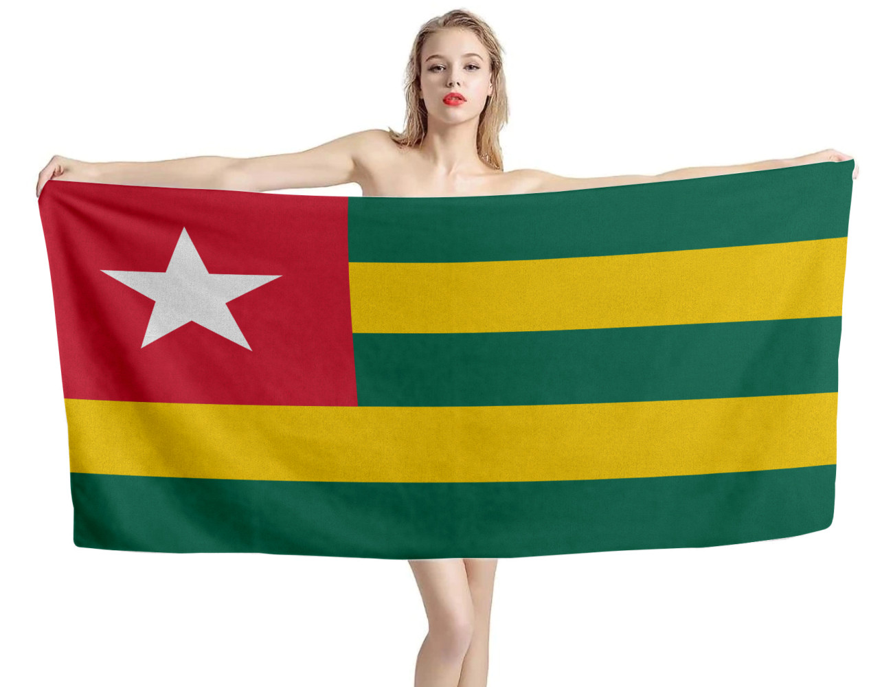 Togo Flag Beach Towel