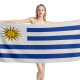 Uruguay Flag Beach Towel