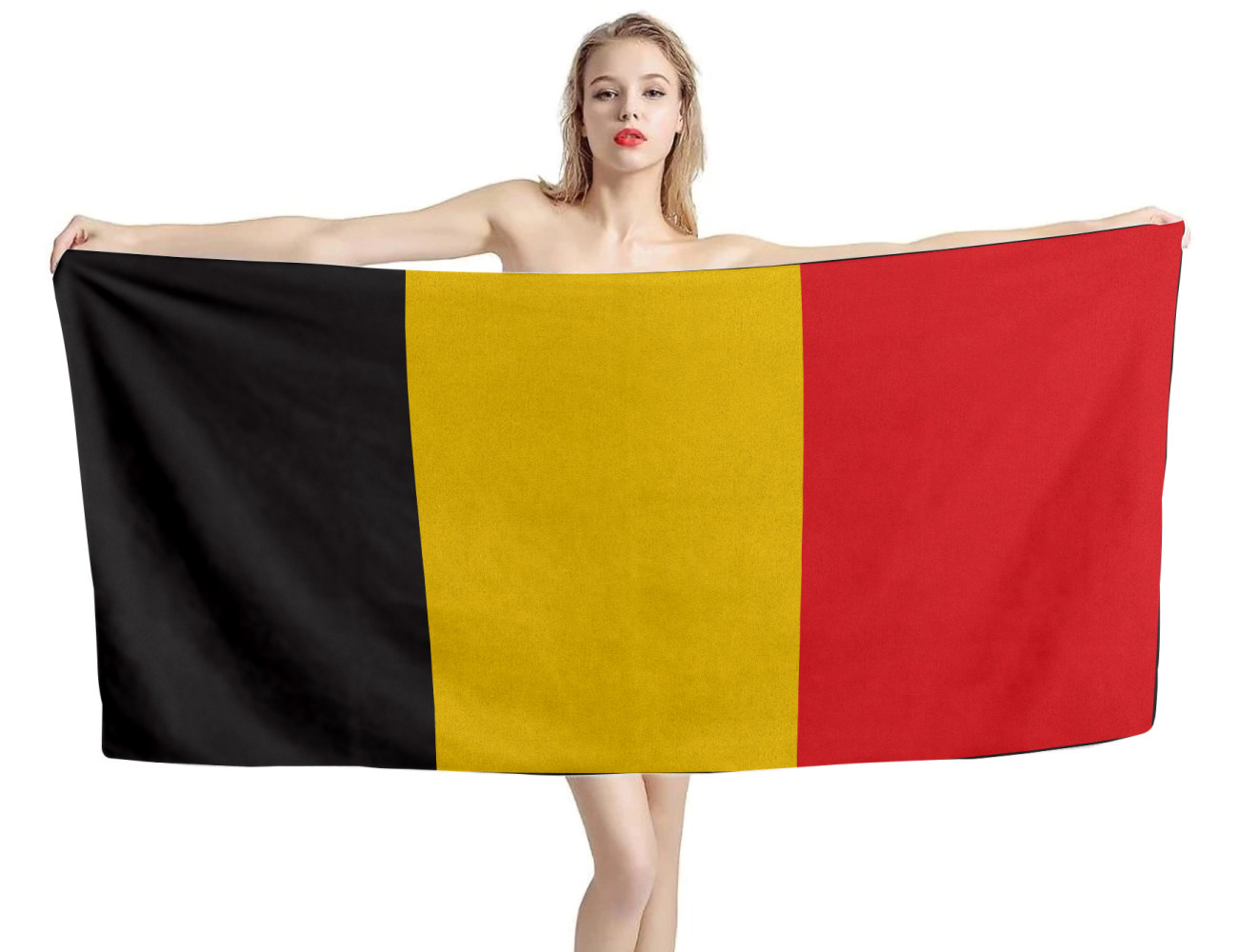 Belgium Flag Beach Towel, BEL--54