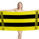 Borussia Dortmund BVB 09 Stripe Beach Towel, FOOTBALL--DE-1