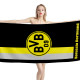 Borussia Dortmund Stripe Design Beach Towel, FOOTBALL--DE-3