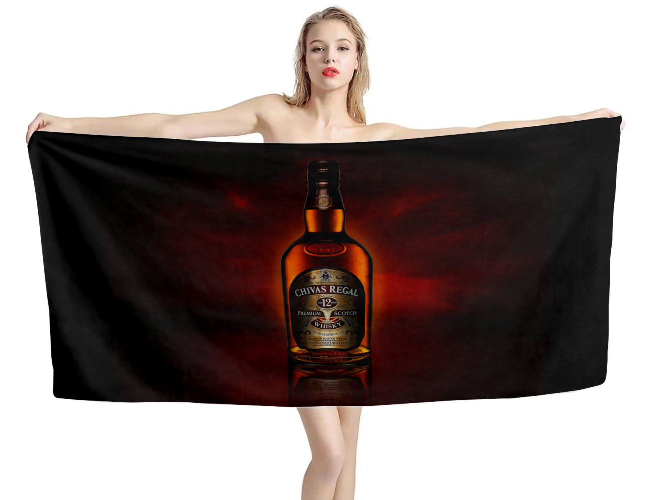 Chivas Regal Whisky Beach Towel