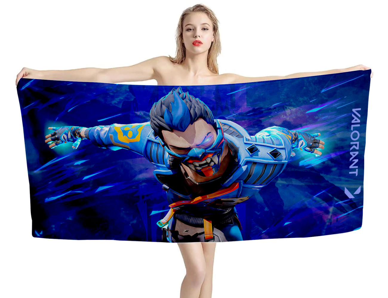 Cool Yoru Valorant Game Beach Towel, VOLA--GAME--2