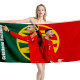 Cristiano Ronaldo Portugal National Football Team Flag Beach Towel, CR7--TOWEL-7