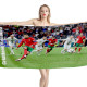 Cristiano Ronaldo is focus of penalty Portugal Team 2024 Euro Beach Towel, CR7--TOWEL-2