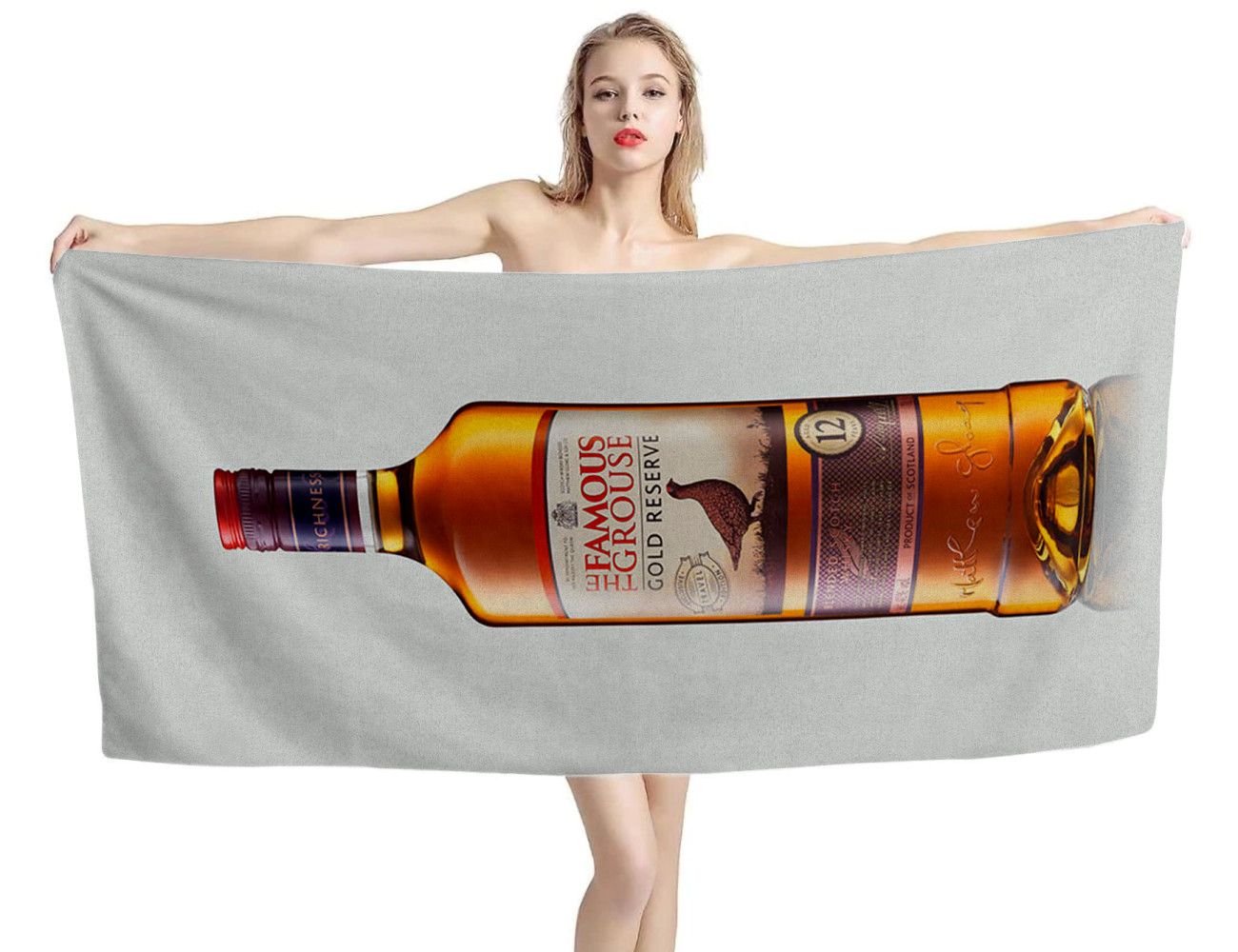 Famous Grouse Whisky Beach Towel