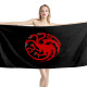 House Targaryen of Dragonstone Black Beach Towel, GAME-THRONES--5