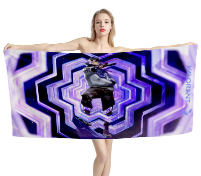 Iso Cool Valorant Game Beach Towel