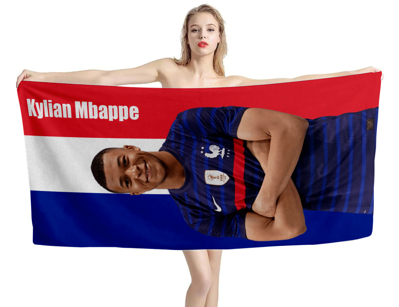 Kylian Mbappé Beach Towel