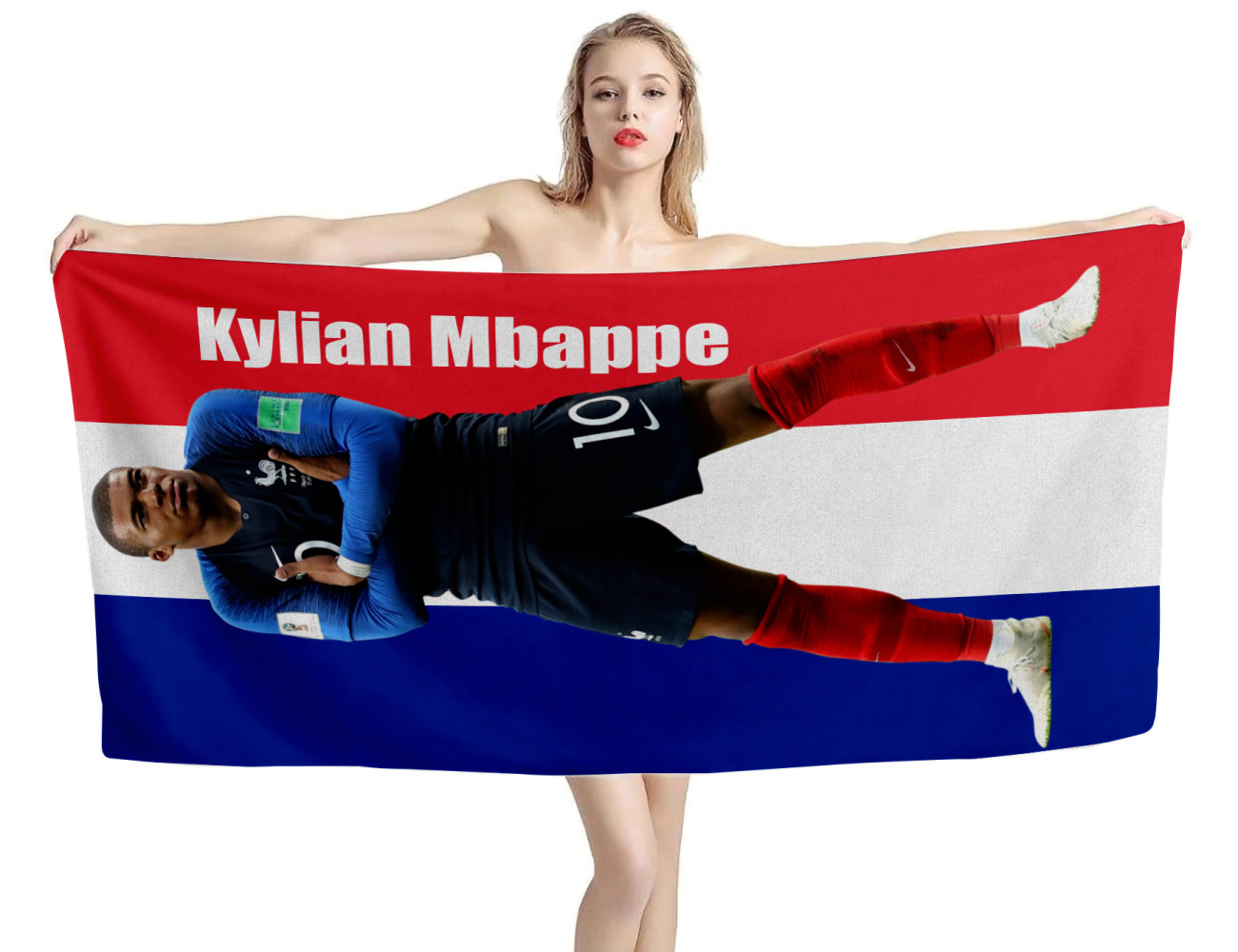 Kylian Mbappé Beach Towel