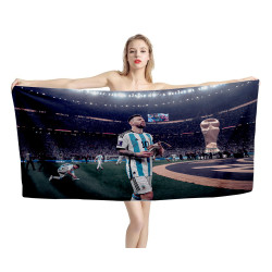 Lionel Messi Copa America 2024 Beach Towel