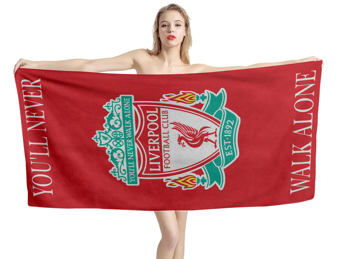 Liverpool FC You'll Never Walk Alone Beach Towel