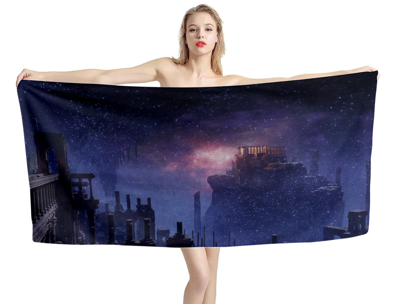 Nokron Eternal City Elden Ring Game Beach Towel