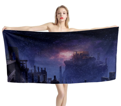 Nokron Eternal City Elden Ring Game Beach Towel