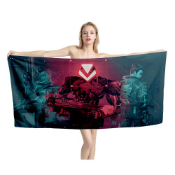 Radiant Valorant 2024 Game Beach Towel