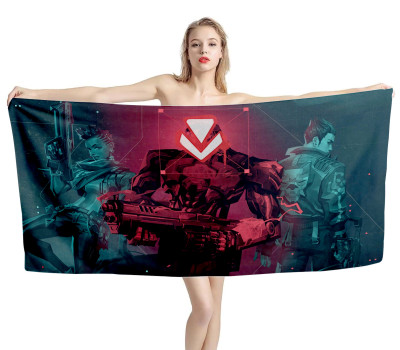 Radiant Valorant 2024 Game Beach Towel
