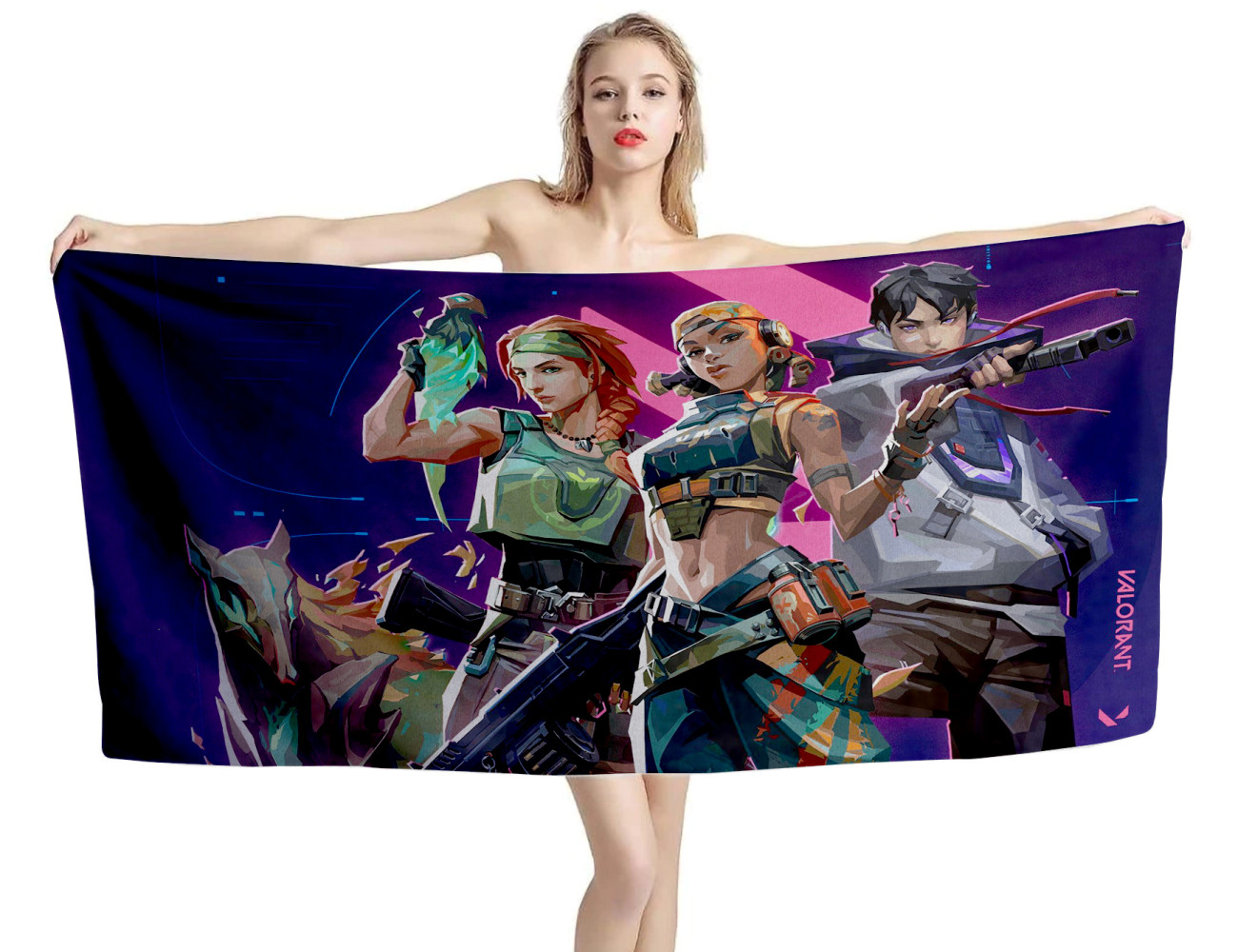 Radiant Valorant Game Beach Towel, VOLA--GAME--6