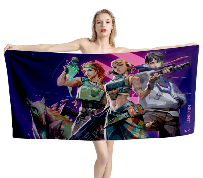 Radiant Valorant Game Beach Towel