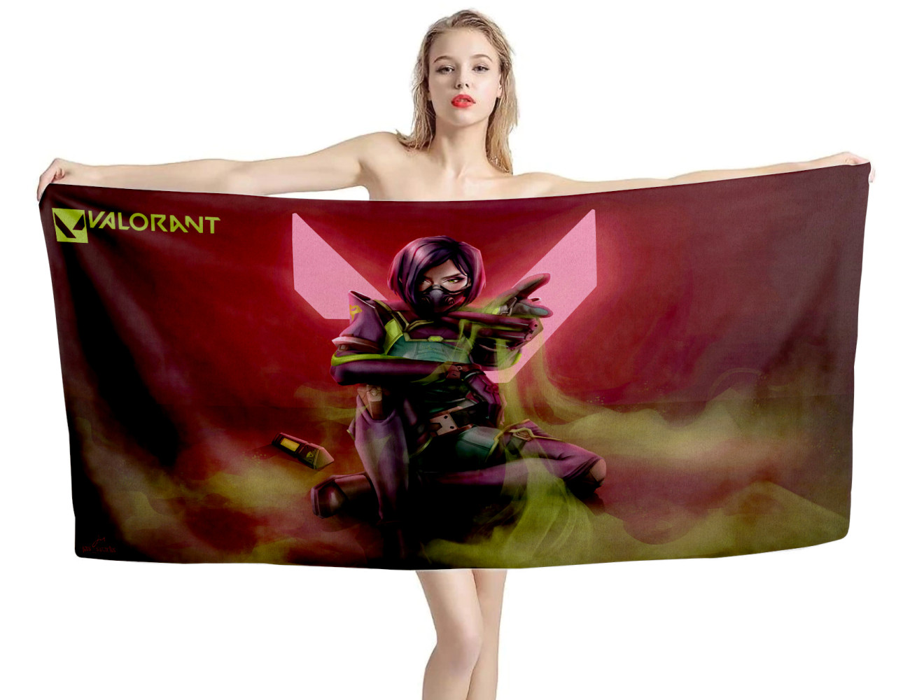 Viper Rio Valorant Game Beach Towel, VOLA--GAME--10