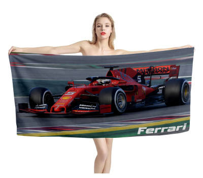 Ferrari SF90 Formula1 Beach Towel