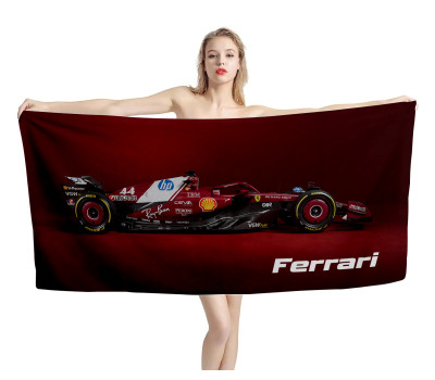 Ferrari SF25 Formula1 RED Beach Towel