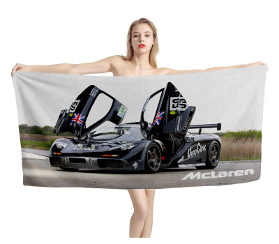 McLaren F1 GTR 1995 Beach Towel